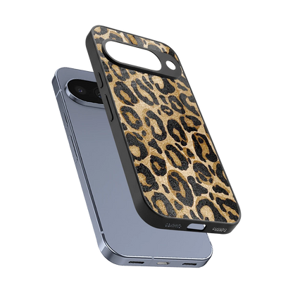 Cheetah Chic sleek google pixel 10 cover with tempered glass back and TPU edges