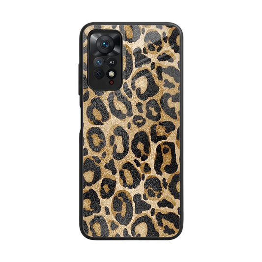 Cheetah Chic back phone cover | glass case for redmi note 11 pro