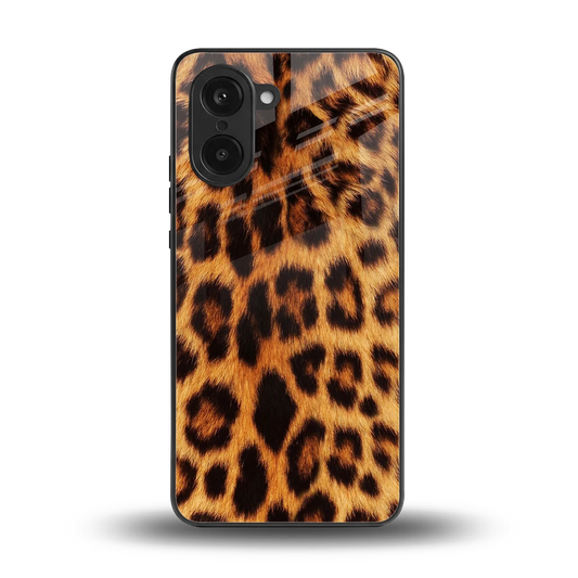 Cheetah Fur back phone cover | glass case for oneplus nord ce5 5g