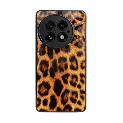 Cheetah Fur back phone cover | glass case for oneplus 13