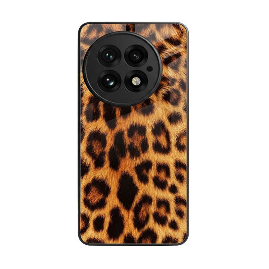 Cheetah Fur back phone cover | glass case for oneplus 13