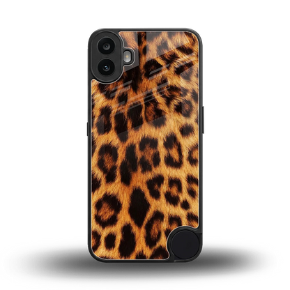 Cheetah Fur back phone cover | glass case for cmf nothing phone 1