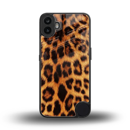 Cheetah Fur back phone cover | glass case for cmf nothing phone 1