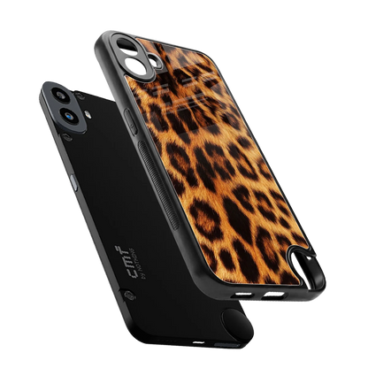 Cheetah Fur sleek cmf nothing phone 1 cover with tempered glass back and TPU edges