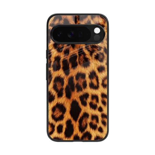 Cheetah Fur back phone cover | glass case for google pixel 10 pro xl