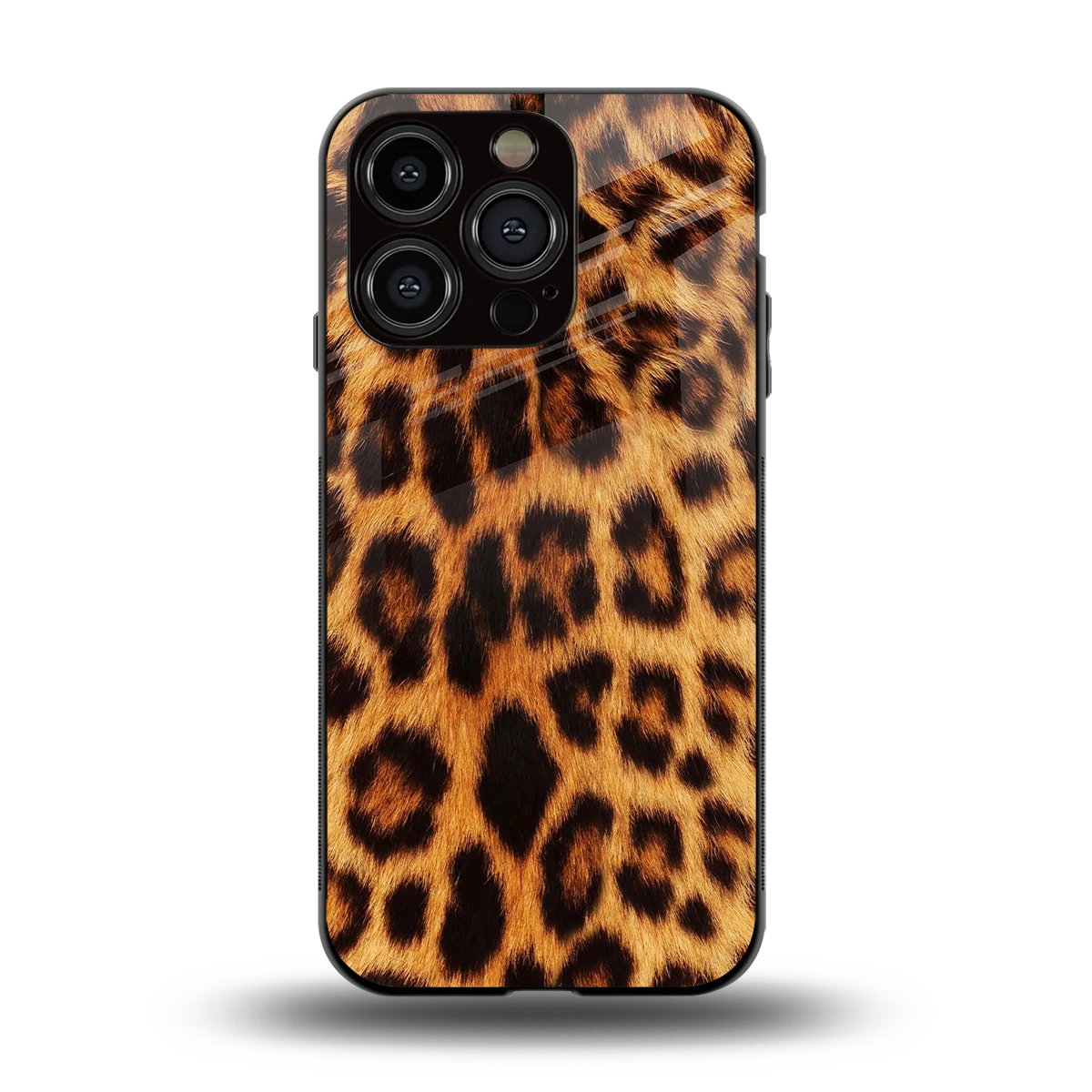 Cheetah Fur back phone cover | glass case for iphone 13 pro