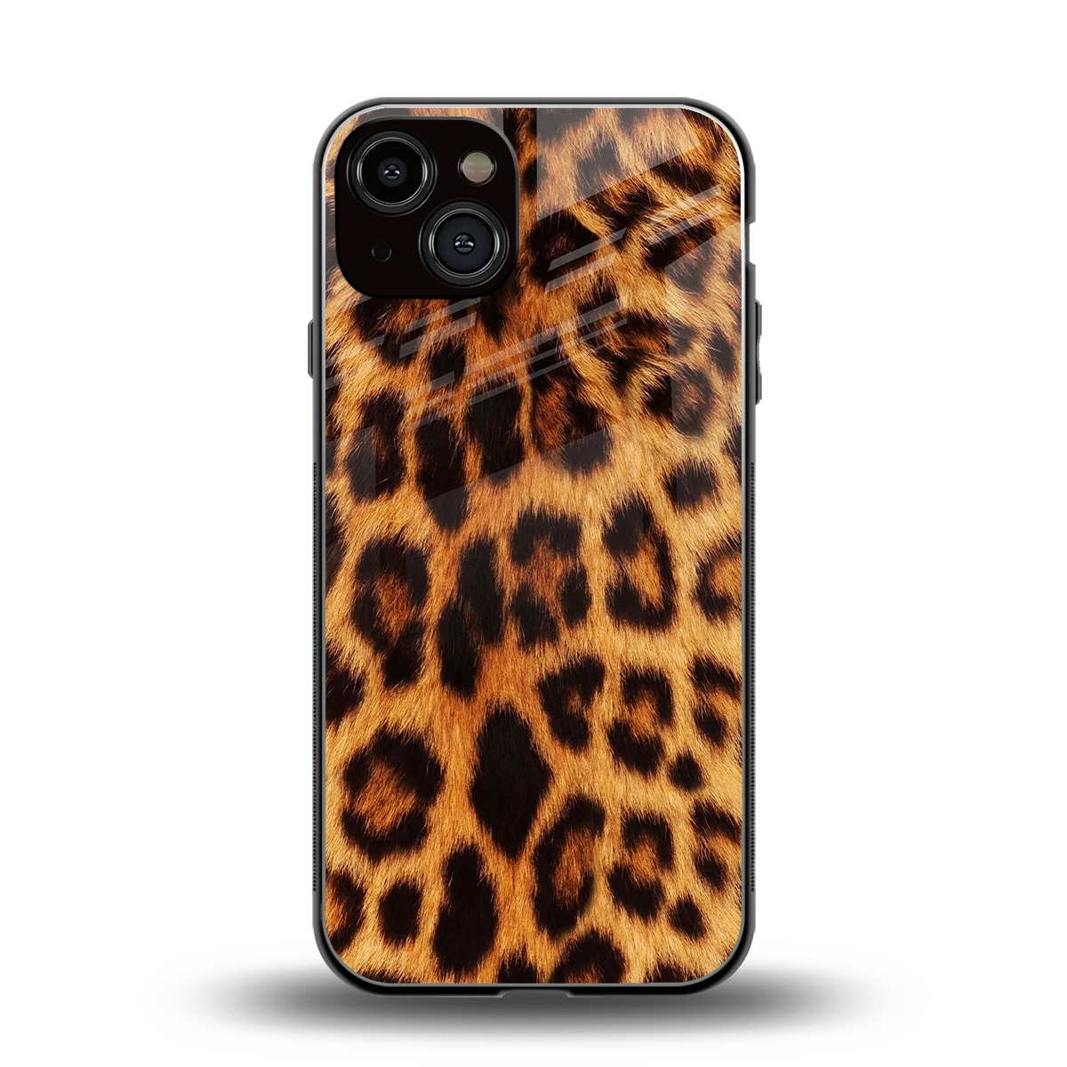 Cheetah Fur back phone cover | glass case for iphone 14