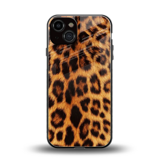 Cheetah Fur back phone cover | glass case for iphone 14