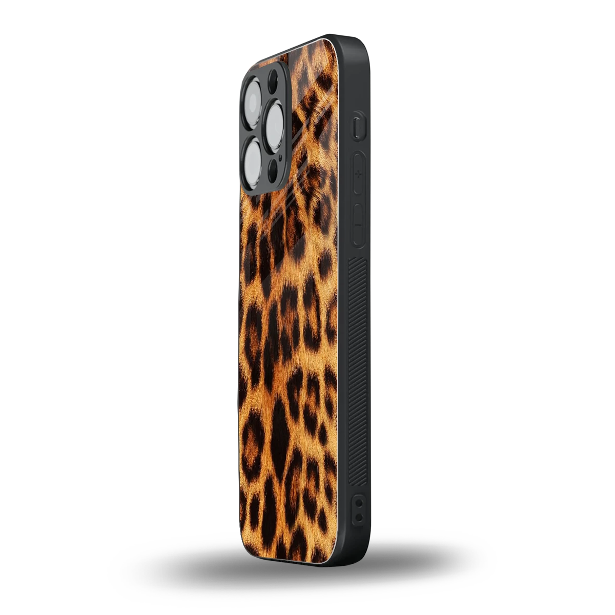 Cheetah Fur iphone 15 pro max mobile cover | shockproof glass phone case