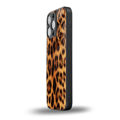 Cheetah Fur iphone 15 pro max mobile cover | shockproof glass phone case