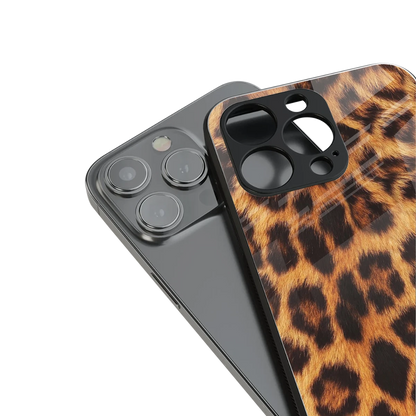 Cheetah Fur stylish phone case for iphone 13 pro | glossy glass and slim fit