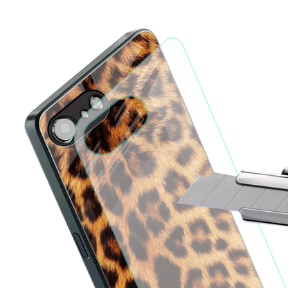 Cheetah Fur stylish phone case for iphone 16e | glossy glass and slim fit