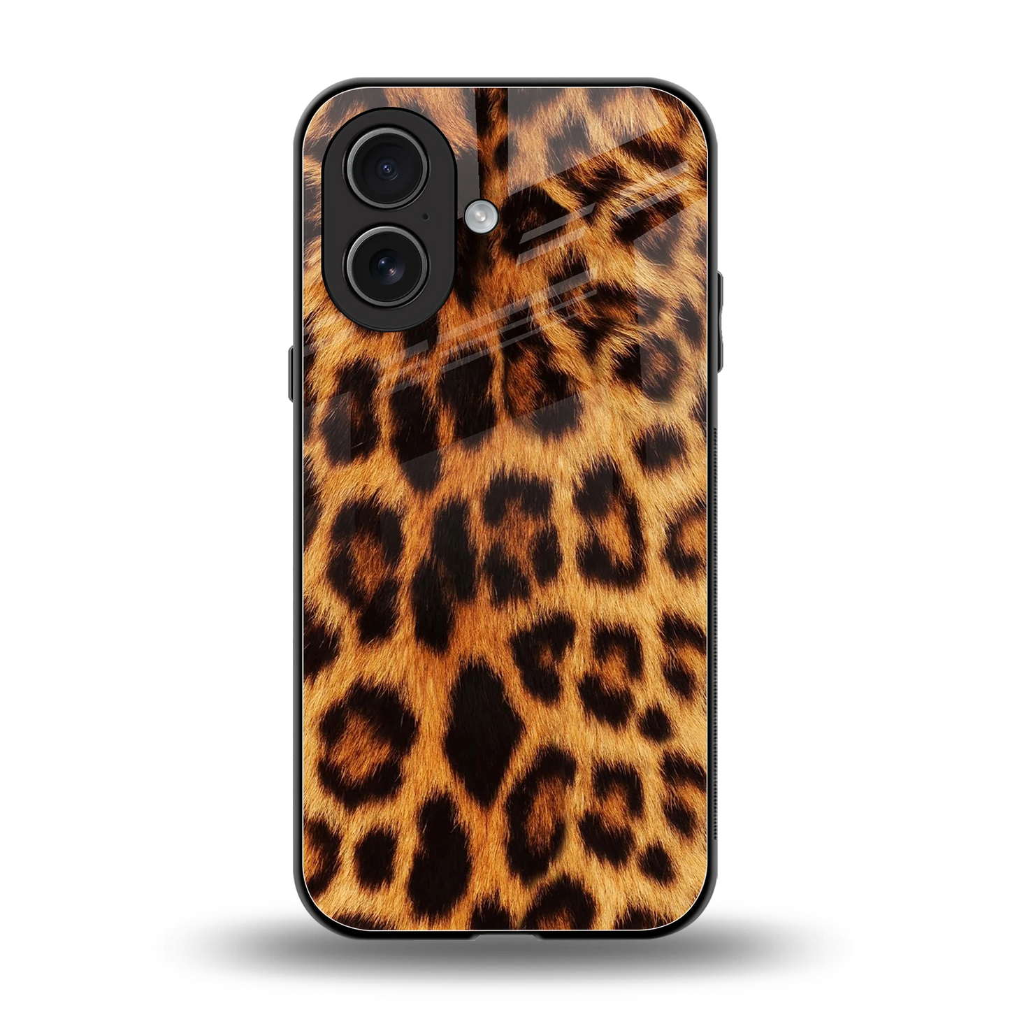 Cheetah Fur back phone cover | glass case for iphone 17