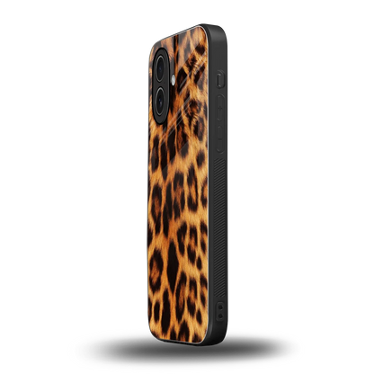 Cheetah Fur iphone 17 mobile cover | shockproof glass phone case
