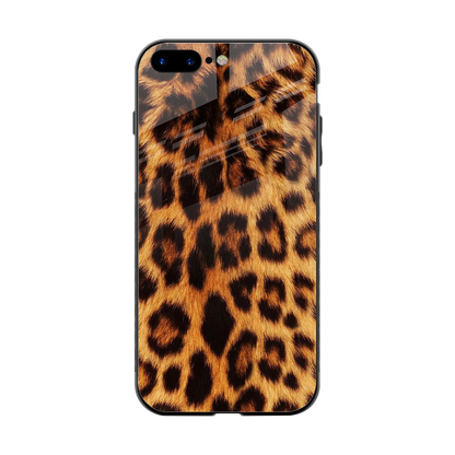 Cheetah Fur back phone cover | glass case for iphone 8 plus