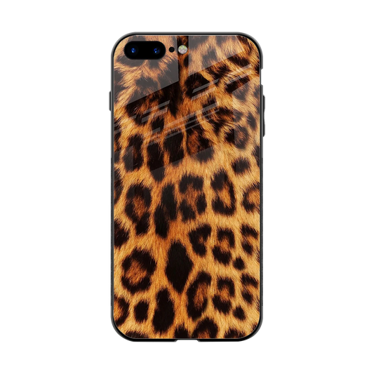 Cheetah Fur back phone cover | glass case for iphone 8 plus