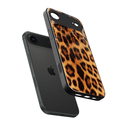 Cheetah Fur sleek iphone air cover with tempered glass back and TPU edges