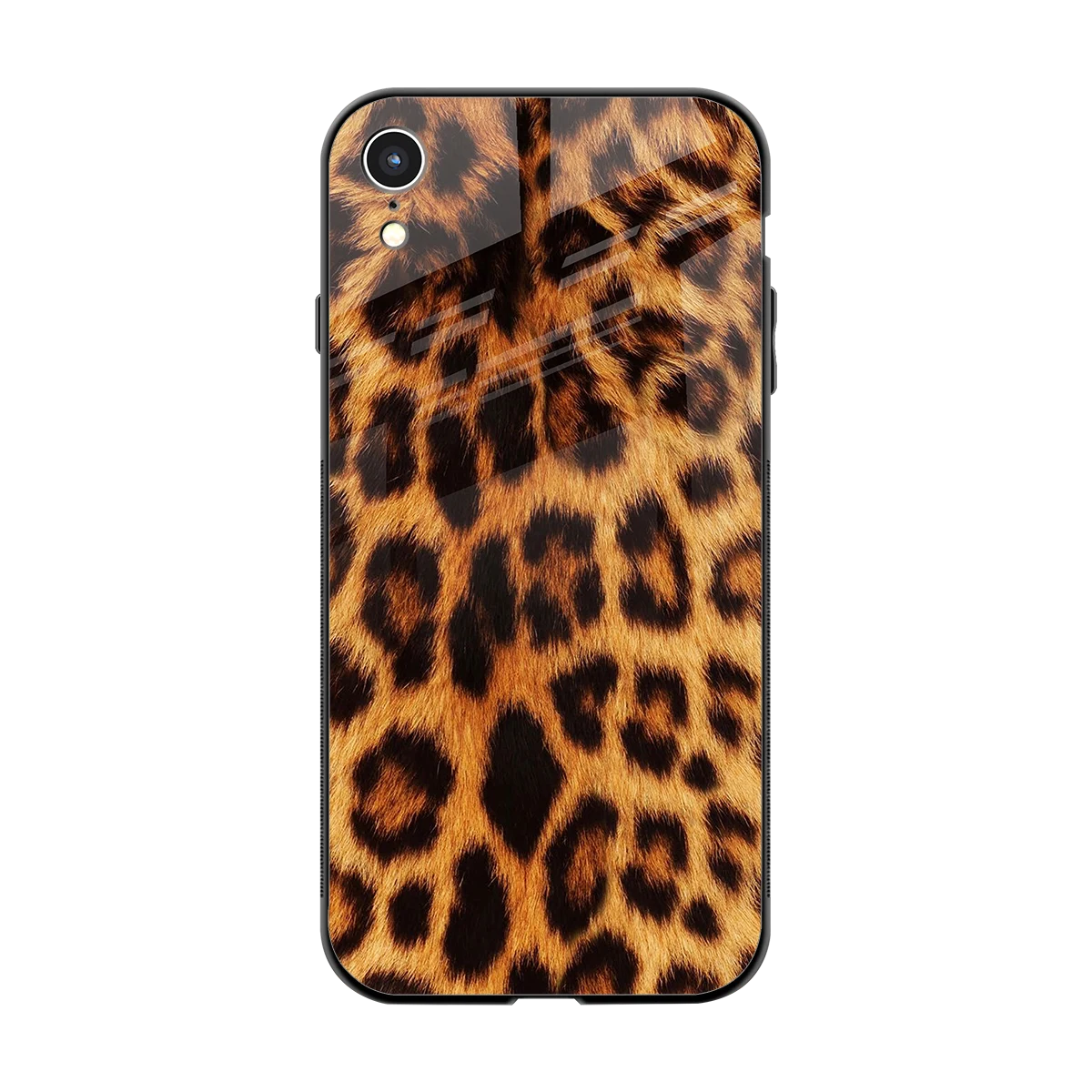 Cheetah Fur back phone cover | glass case for iphone xr
