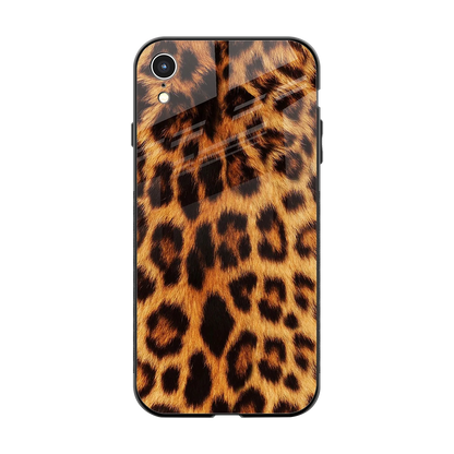 Cheetah Fur back phone cover | glass case for iphone xr