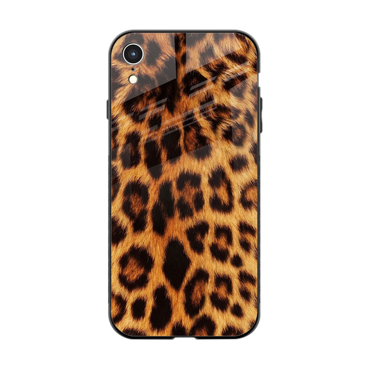 Cheetah Fur back phone cover | glass case for iphone xr