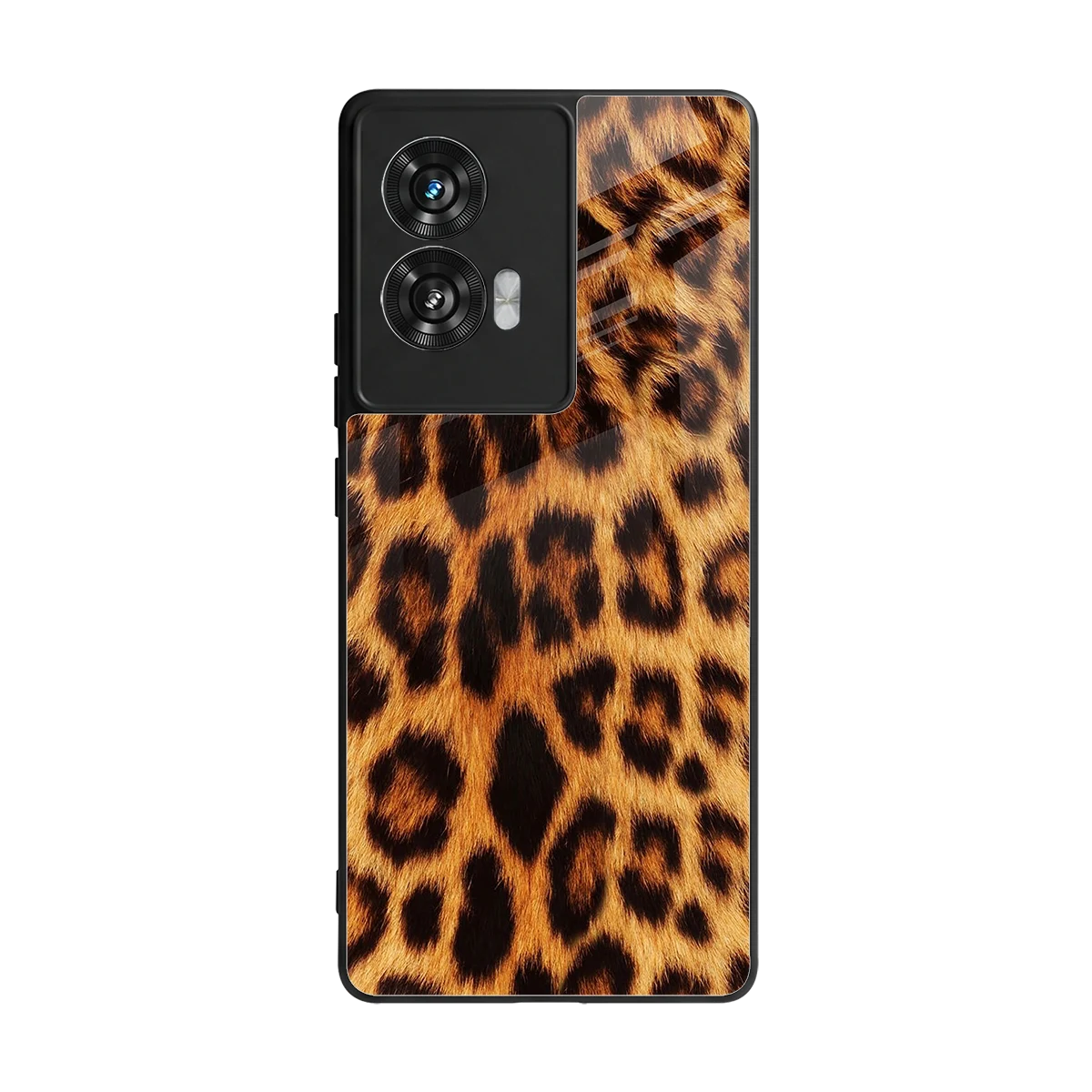 Cheetah Fur back phone cover | glass case for motorola edge 50 fusion