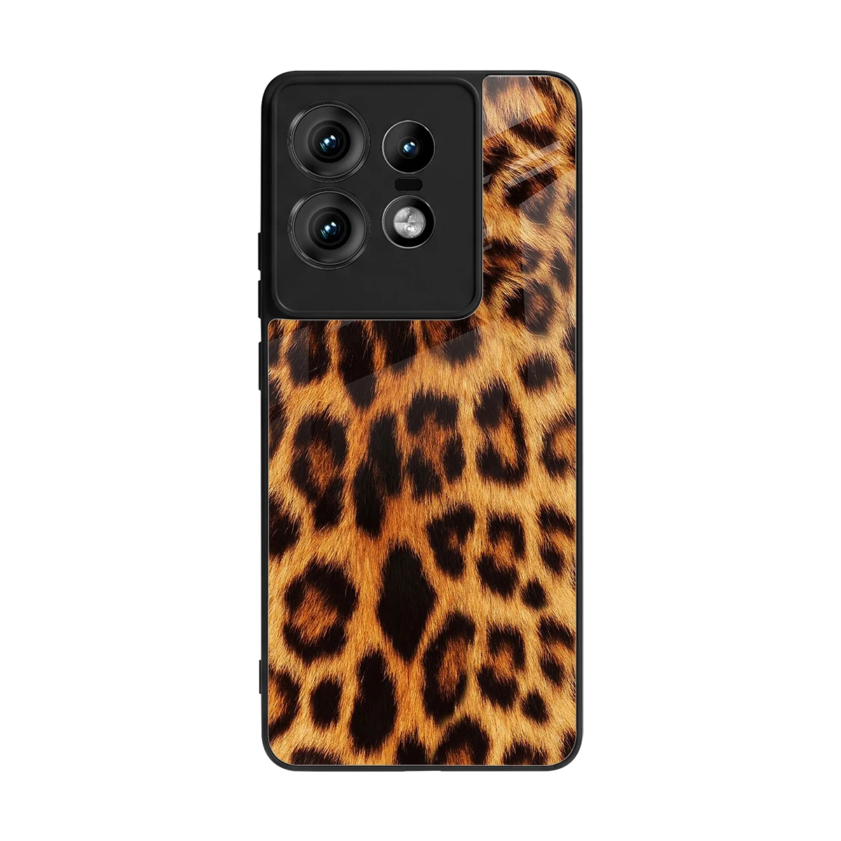 Cheetah Fur back phone cover | glass case for motorola edge 50 pro