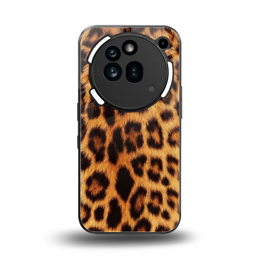 Cheetah Fur back phone cover | glass case for nothing phone 3a pro