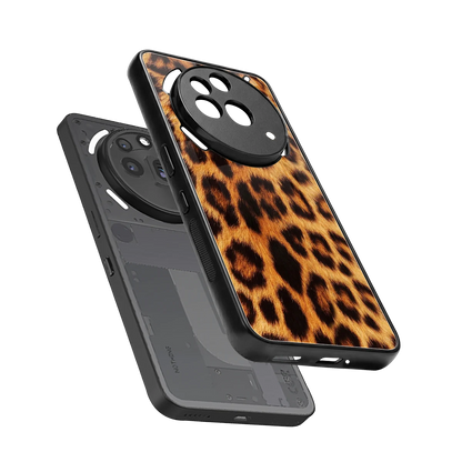 Cheetah Fur sleek nothing phone 3a pro cover with tempered glass back and TPU edges