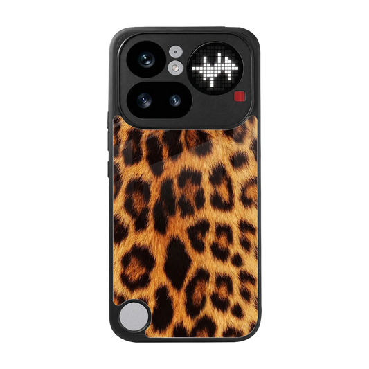 Cheetah Fur back phone cover | glass case for nothing phone 4a pro