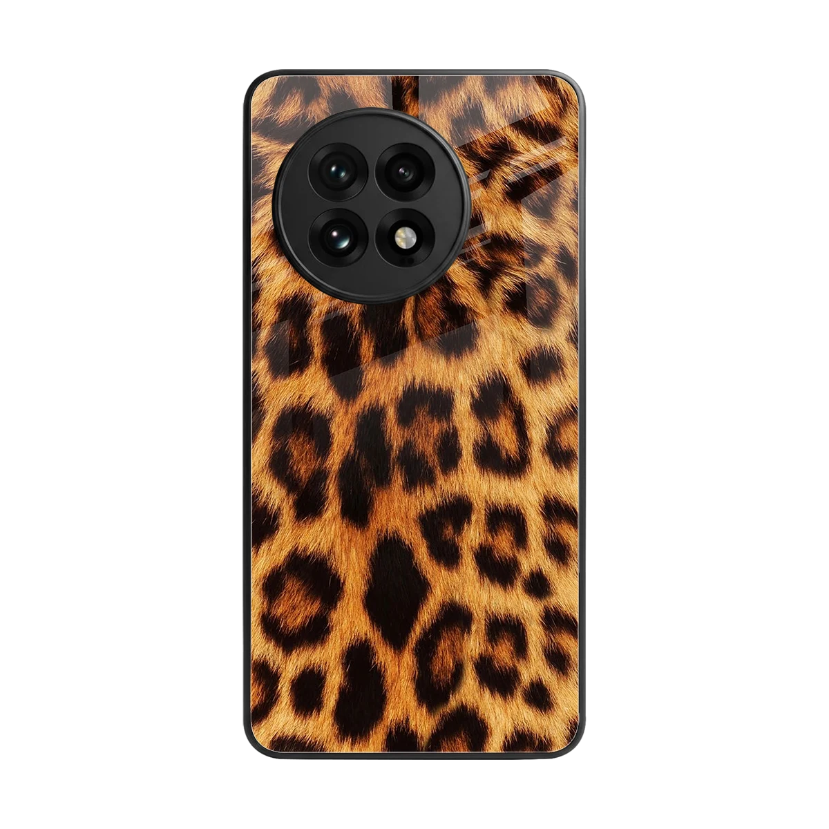 Cheetah Fur back phone cover | glass case for oneplus 13r