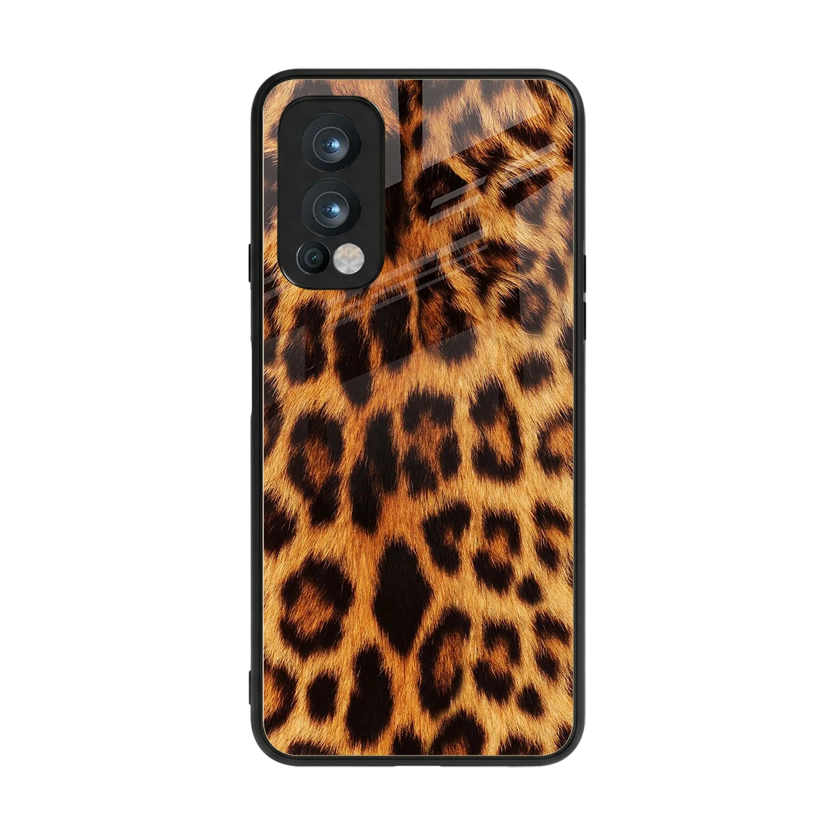 Cheetah Fur back phone cover | glass case for oneplus nord 2