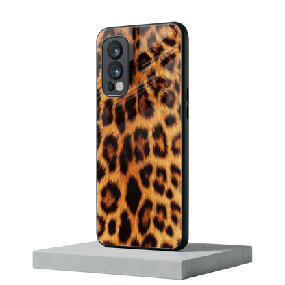 Cheetah Fur oneplus nord 2 mobile cover | shockproof glass phone case