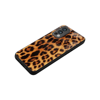 Cheetah Fur stylish phone case for oneplus nord 2 | glossy glass and slim fit