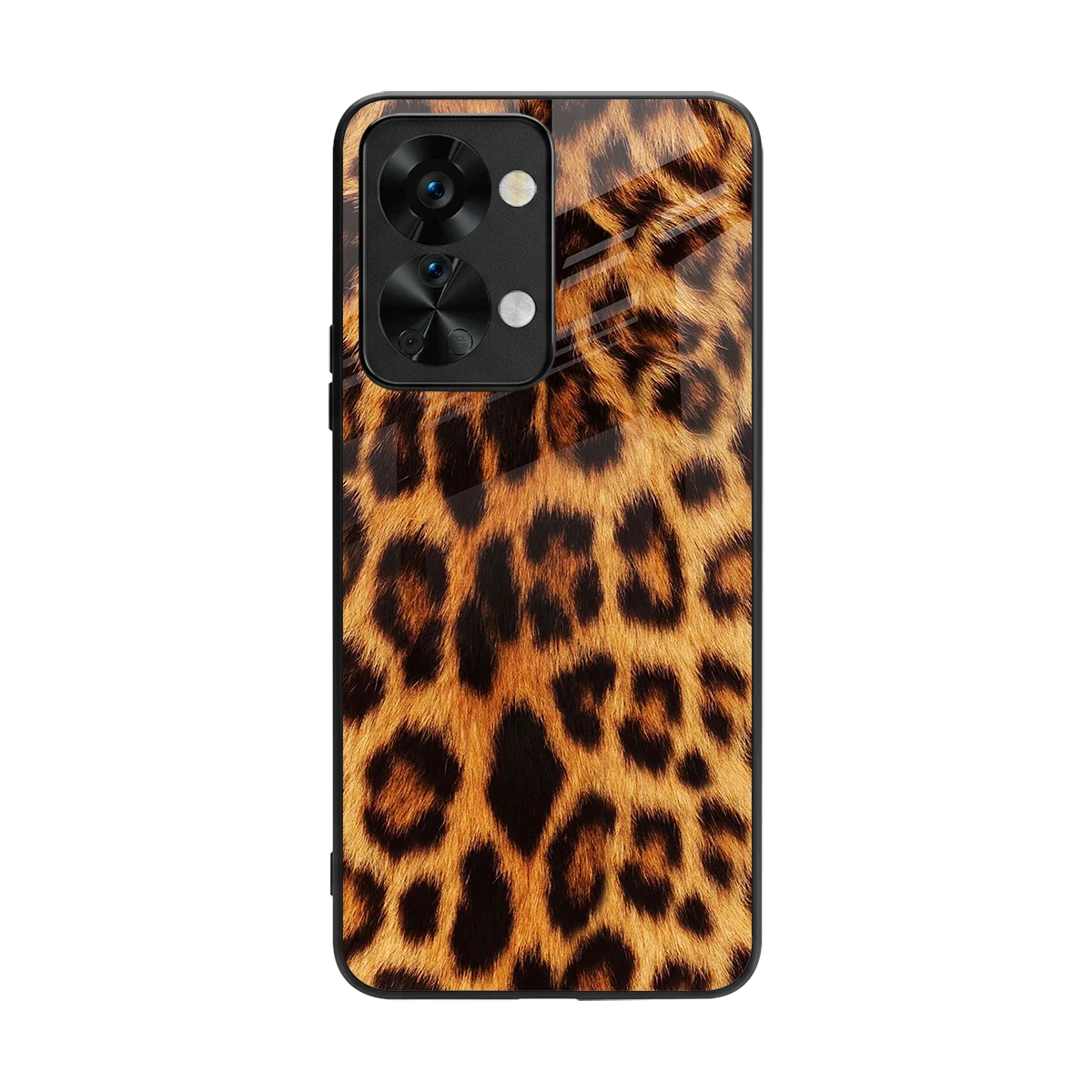 Cheetah Fur back phone cover | glass case for oneplus nord 2t