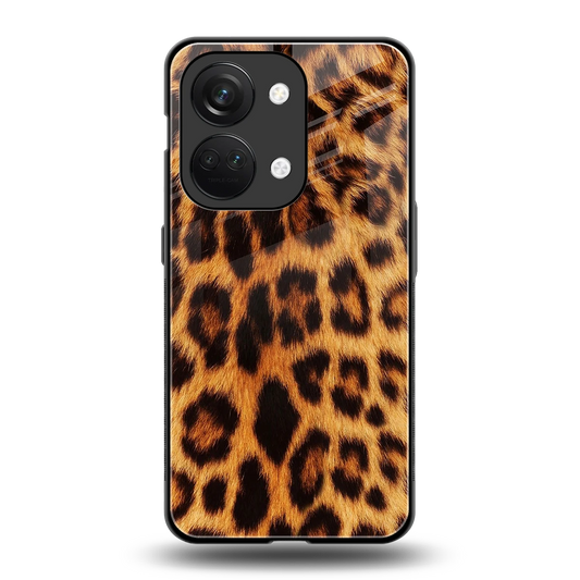 Cheetah Fur back phone cover | glass case for oneplus nord 3