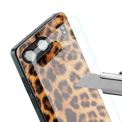 Cheetah Fur stylish phone case for oneplus nord 4 | glossy glass and slim fit