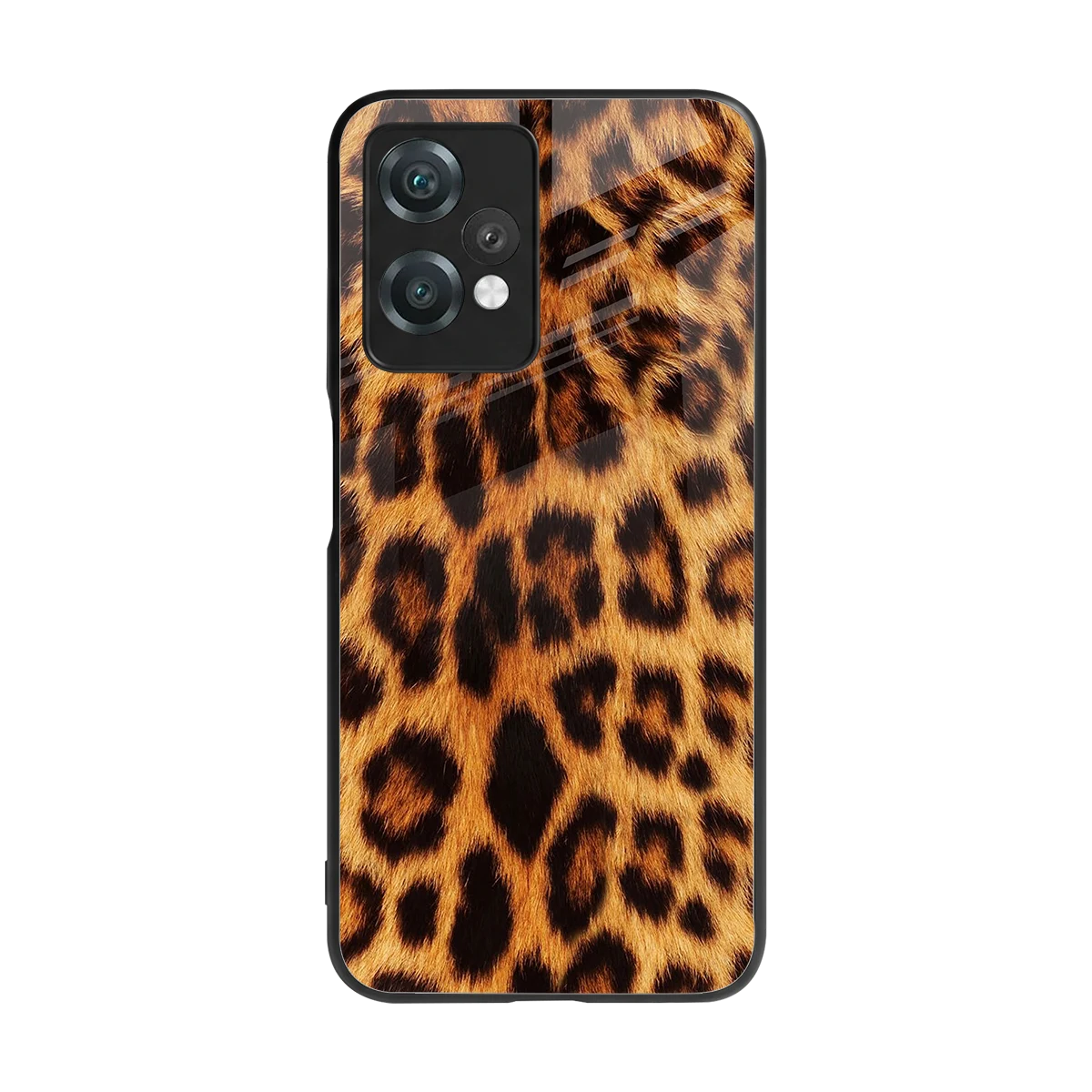 Cheetah Fur back phone cover | glass case for oneplus nord ce 2 lite