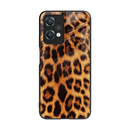 Cheetah Fur back phone cover | glass case for oneplus nord ce 2 lite