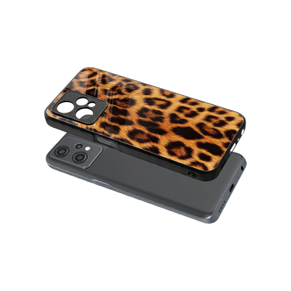 Cheetah Fur sleek oneplus nord ce 2 lite cover with tempered glass back and TPU edges
