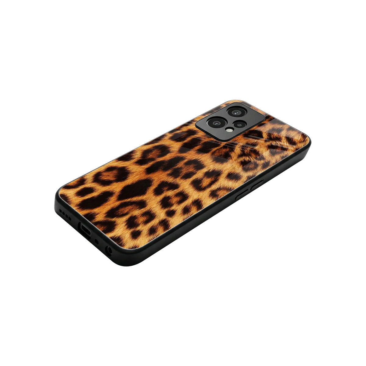 Cheetah Fur stylish phone case for oneplus nord ce 2 lite | glossy glass and slim fit