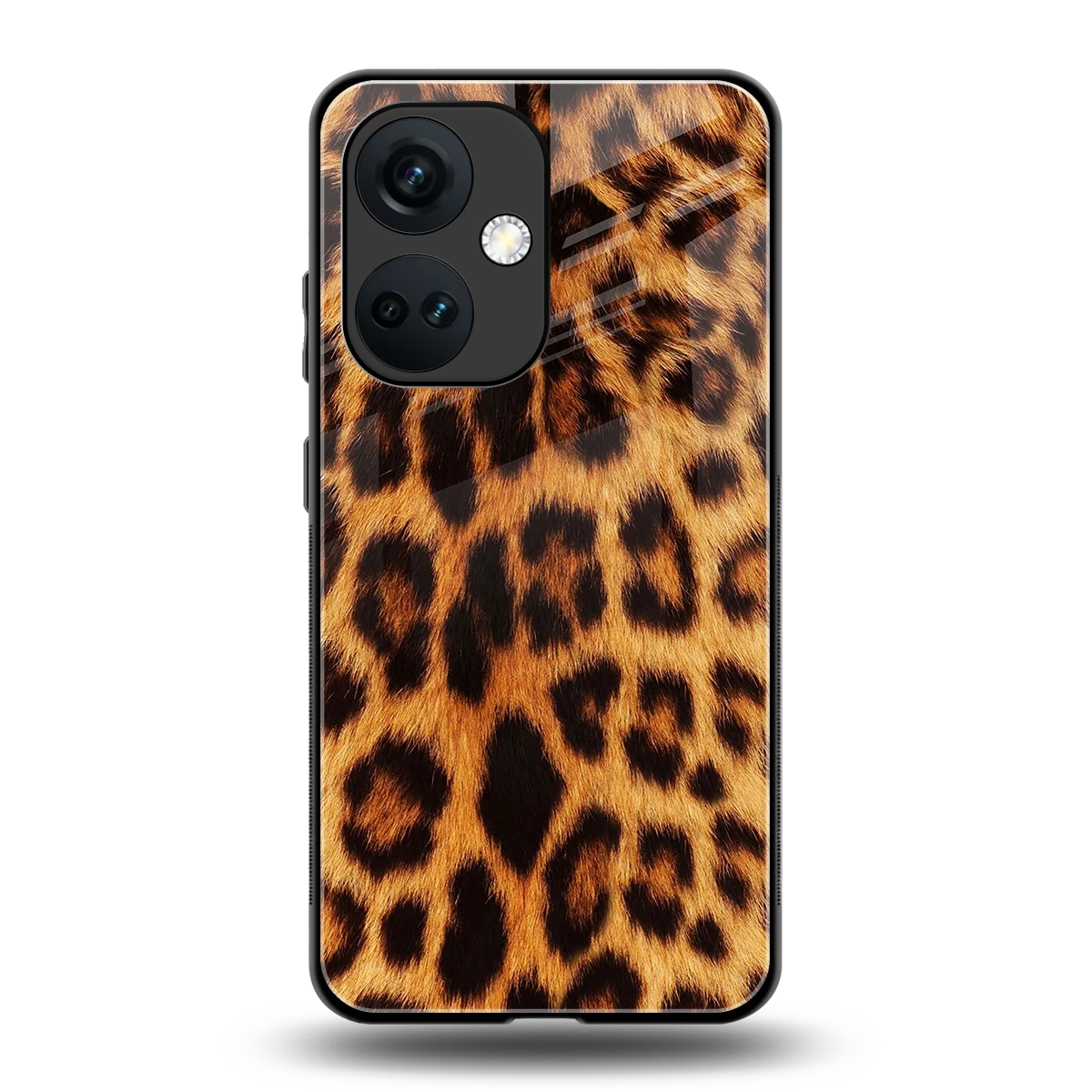 Cheetah Fur back phone cover | glass case for oneplus nord ce 3