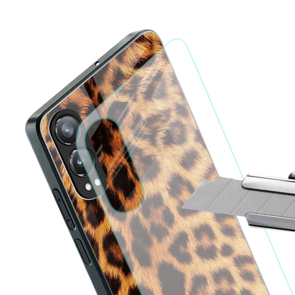 Cheetah Fur stylish phone case for oneplus nord ce 4 lite | glossy glass and slim fit