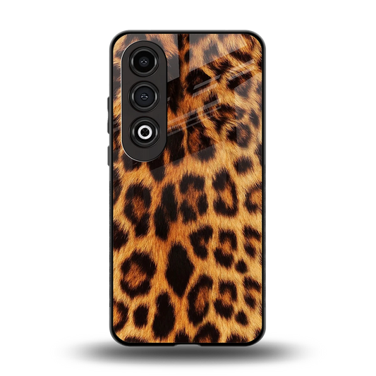 Cheetah Fur back phone cover | glass case for oneplus nord ce 4