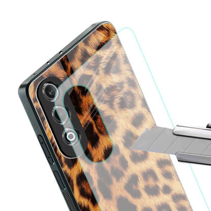 Cheetah Fur stylish phone case for oneplus nord ce 4 | glossy glass and slim fit