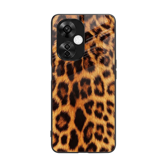 Cheetah Fur back phone cover | glass case for oneplus nord ce 3 lite
