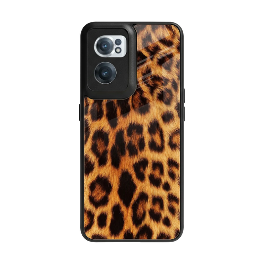 Cheetah Fur back phone cover | glass case for oneplus nord ce 2