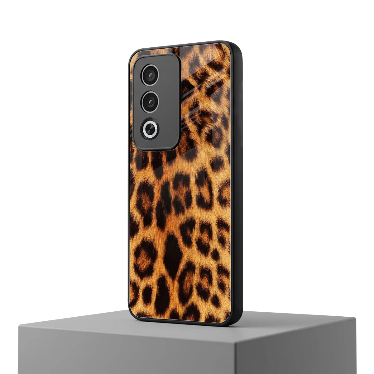 Cheetah Fur oppo a3 pro mobile cover | shockproof glass phone case