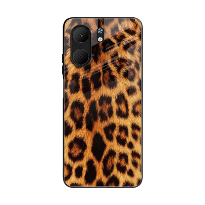 Cheetah Fur back phone cover | glass case for oppo a5x 5g