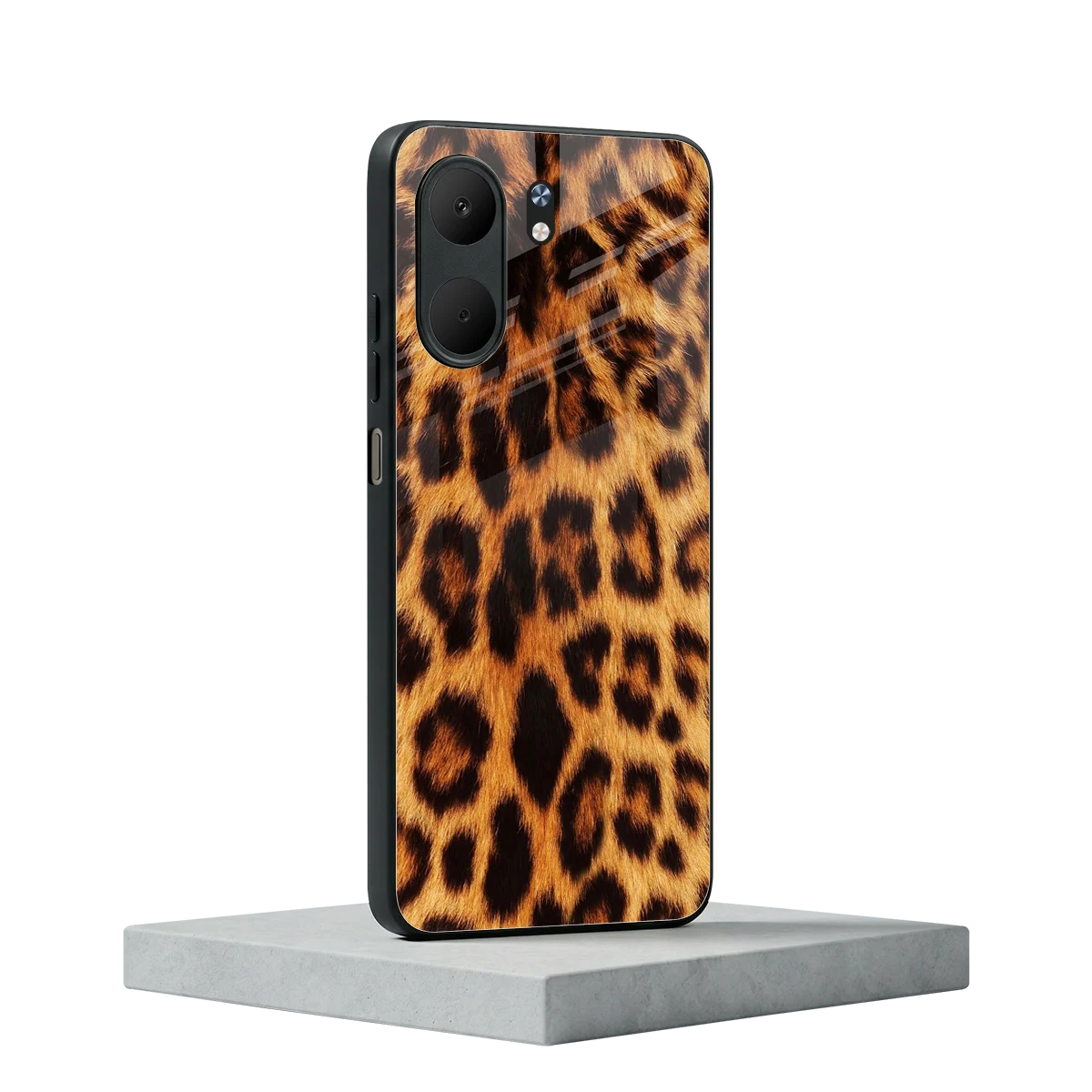 Cheetah Fur oppo a5x 5g mobile cover | shockproof glass phone case