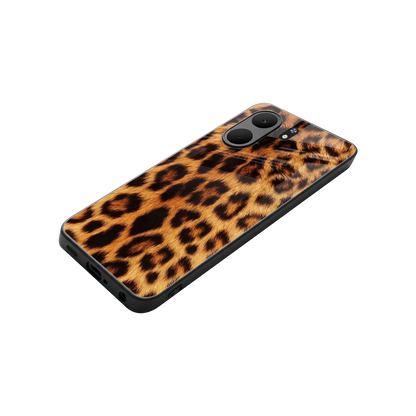 Cheetah Fur stylish phone case for oppo a5x 5g | glossy glass and slim fit